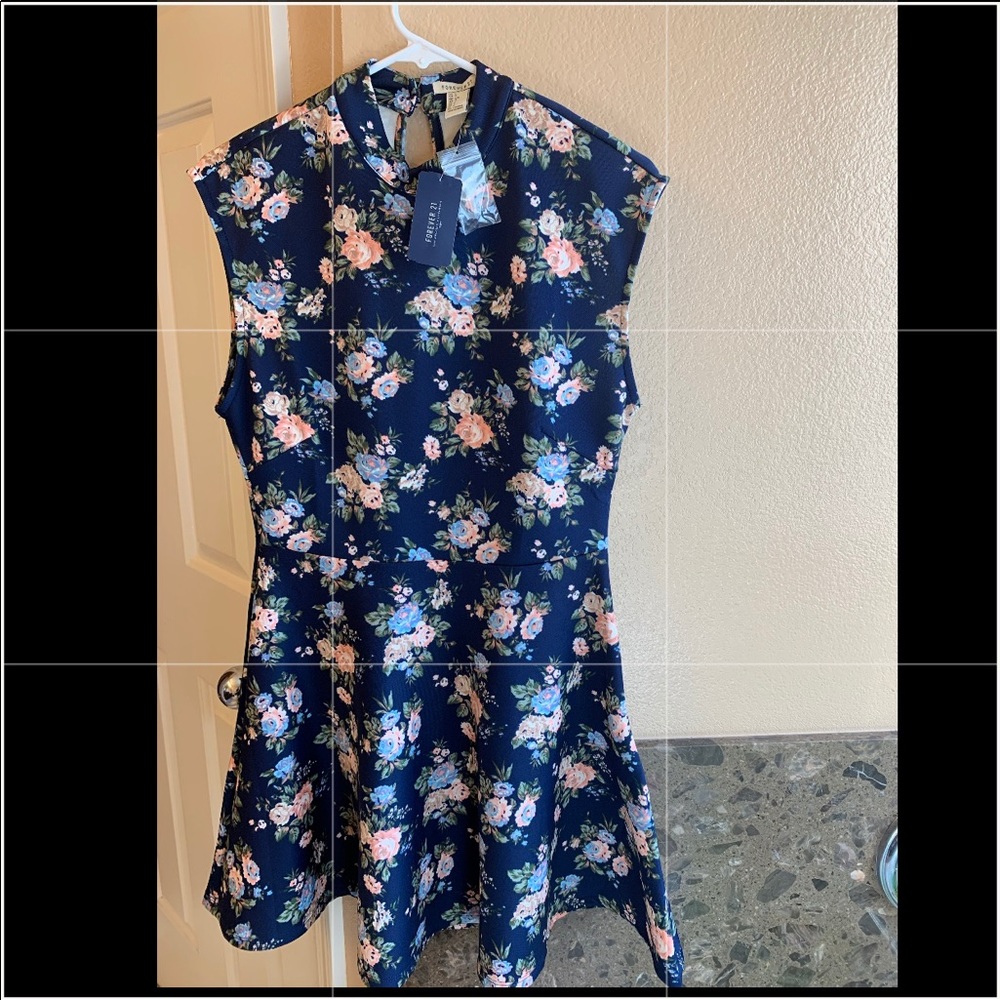 Floral skater dress - Forever 21